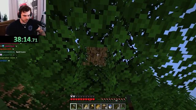 Minecraft, but if chat spells "stone" it gets deleted... смотреть онлайн