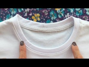 Мастер-класс идеальная горловина на футболке. Подробно