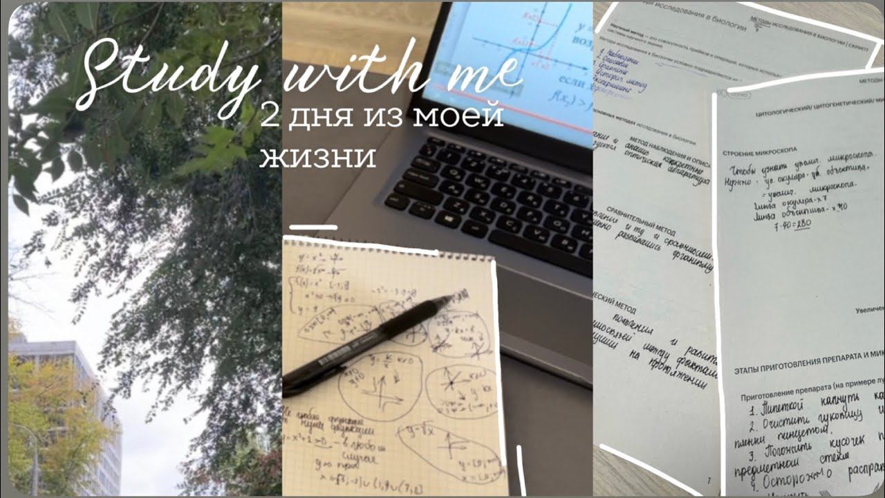 Study With Me/ два дня из моей жизни ✊