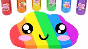 Для малышей мультики АСМР. Кинетический песок. Разноцветная тучка