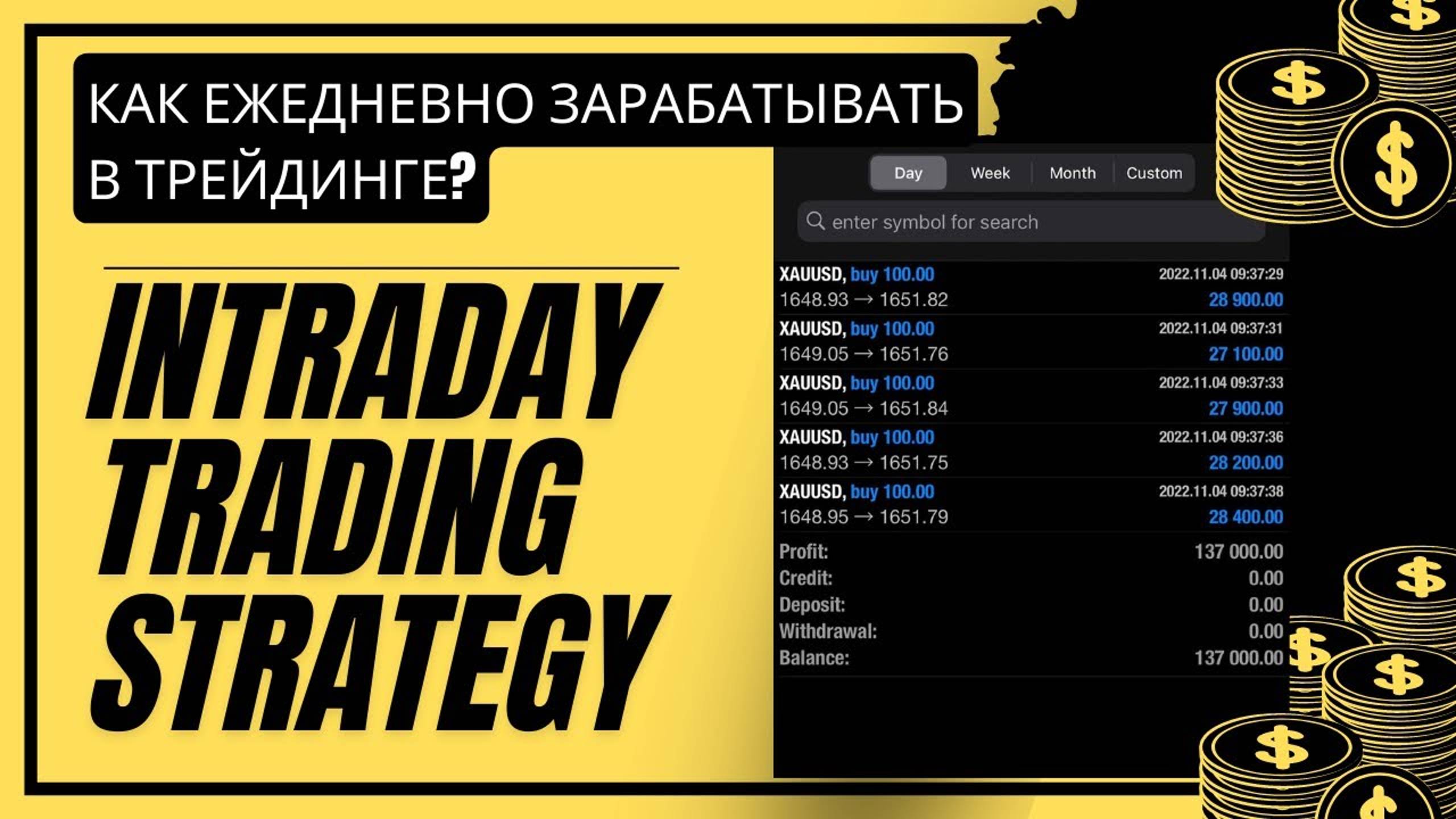 INTRADAY TRADING STRATEGYES🔥КАК ЕЖЕДНЕВНО ЗАРАБАТЫВАТЬ НА ТРЕЙДИНГЕ?