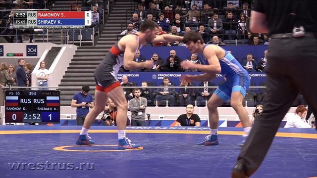 Ярыгин-2020. ВБ. До 65 кг. Финал. Сослан Рамонов (Россия) - Курбан Шираев (Росси) смотреть онлайн