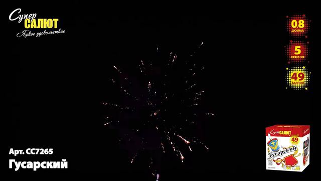 Салют “Гусарский” 0.8″х49 арт. СС7265
Салютыч смотреть онлайн