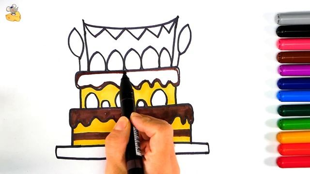 Glitter Triangles Coloring And Drawing Painting For Kids | Coloring Videos