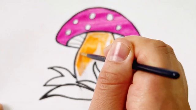 қозықұйрық салу | qo'ziqorinni qanday chizish kerak| how to draw mushrooms |раскраска грибы смотреть онлайн