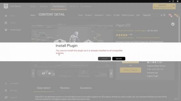 41. Installing PaperZD. 2D GAME DEVELOPMENT by Cobra Code