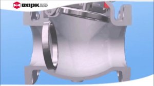 Клапан обратный поворотный - принцип действия