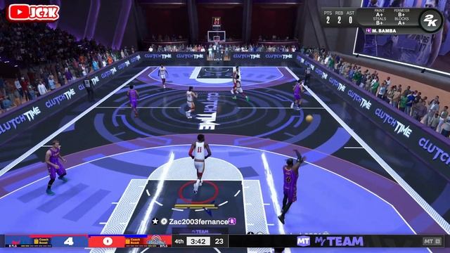 AMETHYST MOHAMED BAMBA GAMEPLAY!! MO IS THE BEST BUDGET BIG IN NBA 2K24 MyTEAM!! смотреть онлайн
