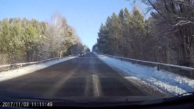 Автодорога Приютово-Белебей. Небольшой отрезок пути. смотреть онлайн