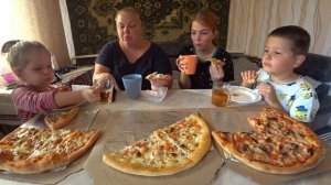 мукбанг очень вкусная пицца 🔥