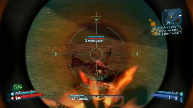 Borderlands 2 Walkthrough - Axton - Bright Lights, Flying City (1 of 2) смотреть онлайн