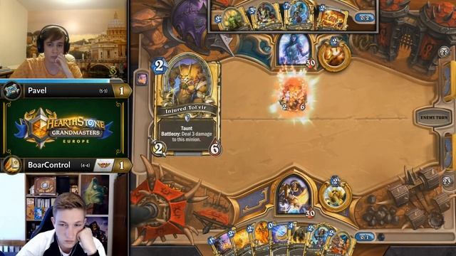 Pavel vs BoarControl - Hearthstone Grandmasters Europe S2 2019 - Week 5 смотреть онлайн