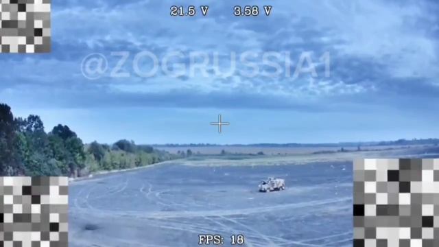 ⚡️СВО 18+ Подборка ударов новыми FPV дронами на оптическом волокне по ББМ украинских боевиков смотреть онлайн