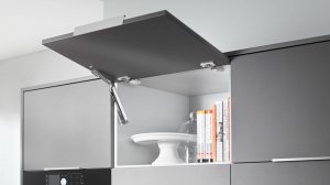 AVENTOS HK-XS - подъемный механизм для малых корпусов - монтаж и регулировка