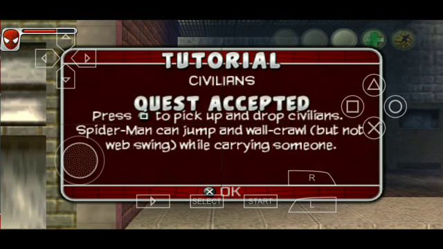 SPIDER-MAN WEB OF SHADOWS:Venom And Spiderman fight Stag1 PSP Gameplay смотреть онлайн