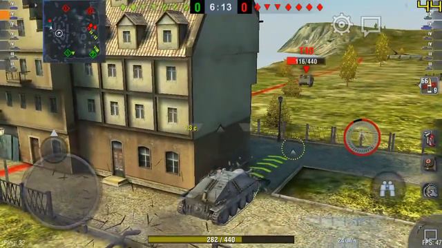 WoT : Blitz 👉 Бои на Hetzer смотреть онлайн