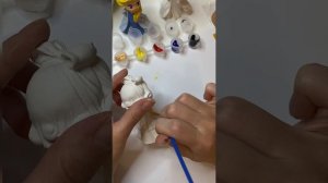 Роспись гипсовых фигурок принцесс акриловыми красками. Наборы гипсовых раскрасок.