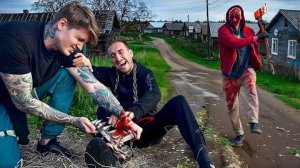 МАНЬЯК НАБРОСИЛСЯ НА ДРУГА В ЗАБРОШЕННОЙ ДЕРЕВНЕ(ЧАСТЬ 11)