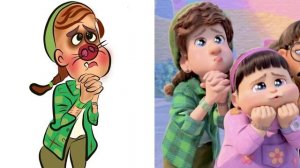 4 * town from disney and pixar's turning red songs drawing meme - turning red - nobody like you