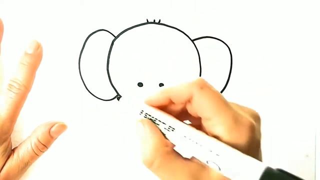 Как лесно да нарисуваме слон? Слон! Рисуване! Лесни рисунки за деца! смотреть онлайн