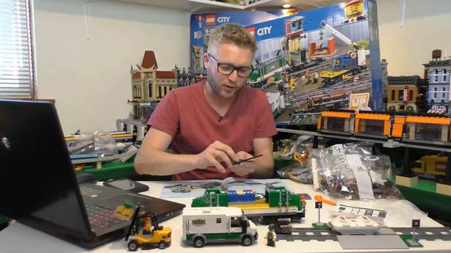 LEGO City Cargo Train Live Build, Set 60198! смотреть онлайн