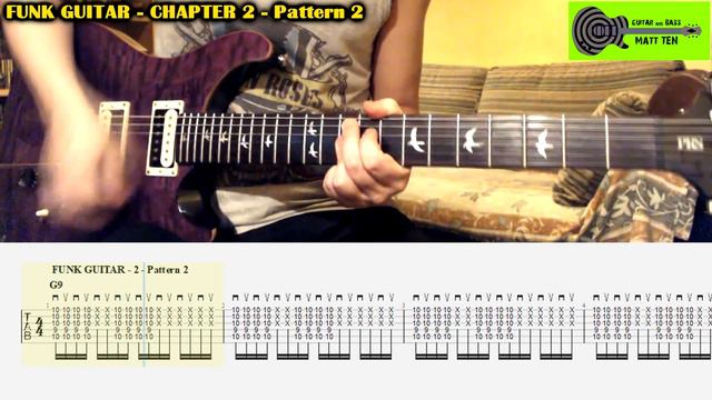 FUNK GUITAR LESSON + TAB | 3 Patterns & 3 Chords | Tutorial | How To Play | Chapter 2 смотреть онлайн