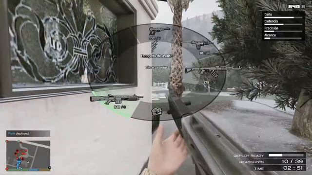 GTA V - USAS12 & AK-47 (from Max Payne 3) Shootout (Gang War: defend the ranch La Fuente Blanca) смотреть онлайн