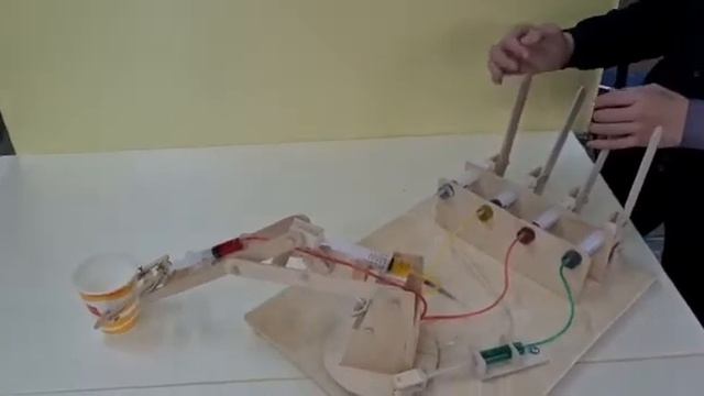 Рука-манипулятор с гидравлическими приводами. Автор Оленев Кирилл смотреть онлайн