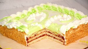 🎂 Торт «ЛАНДЫШ» по ГОСТу СССР: тот самый, с песочными коржами, повидлом и белковым кремом! ✨