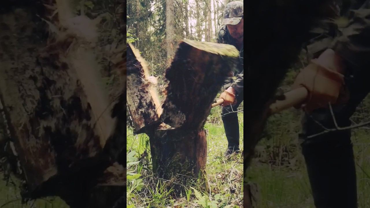 Колка чурки килограммовым "мексиканцем" Truper Boy's Axe. смотреть онлайн