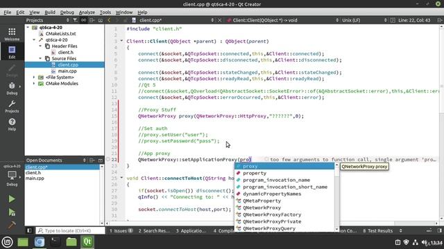 20. QNetworkProxy смотреть онлайн