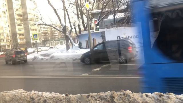 От остановки «МетроБ.Ро.» до остановки «Метрогородок» по маршруту трамвая «2» // 5 февраля 2022 год смотреть онлайн