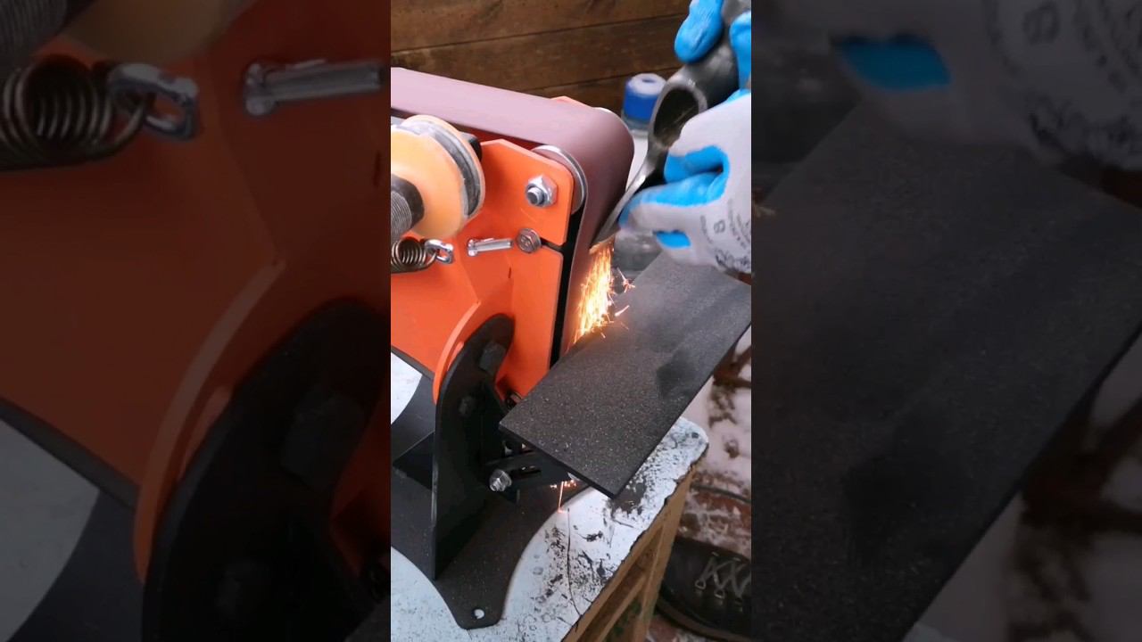 Заточка топора в линзу на мини-гриндере Affe 915 Pro. #axe #grinder #affe смотреть онлайн