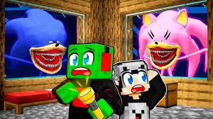 СОНИК ТЕЙПС и ЭМИ ШИН НАПАЛИ В 3 ЧАСА НОЧИ в МАЙНКРАФТ