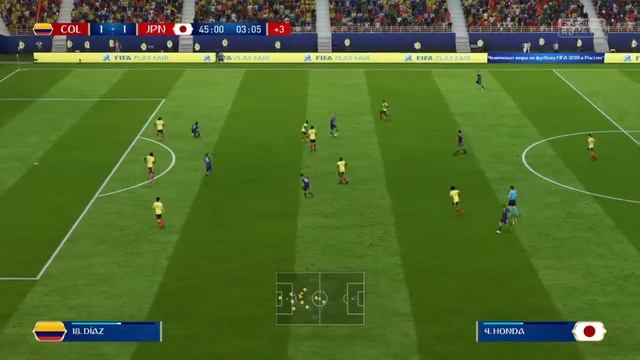 Сборная Колумбия-Сборная Япония ЧМ-2018 FIFA18 PS4
