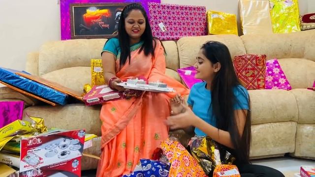 WOW! I got Lots Of GIFTS on Griha Pravesh Celebration Of New House | UNBOXING | Bindass Kavya Vlog смотреть онлайн