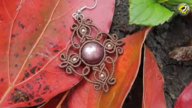 Macrame by Afeng： 2023-04｜Macrame Tutorial｜Macrame Earrings｜编绳｜DIY｜ смотреть онлайн