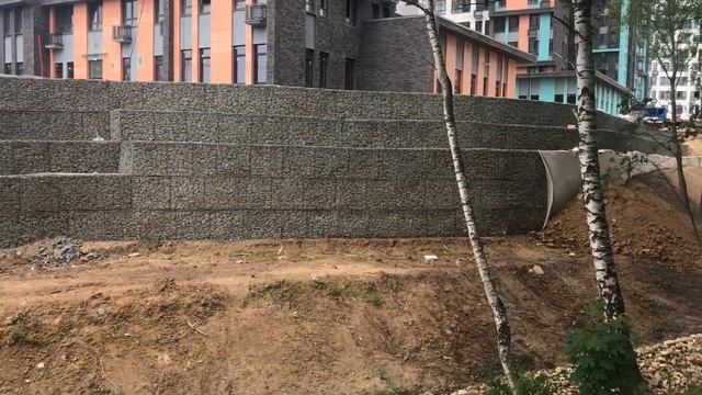 Устройство габионов ЖК «Скандинавия», СК «ГОРОДОК» смотреть онлайн