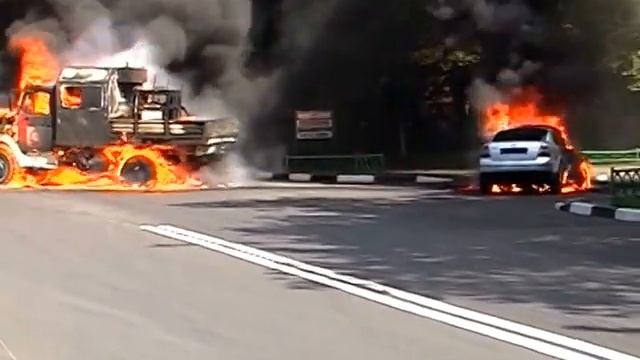 НИ КТО НЕ СПАССЯ АВАРИЯ В МОСКВЕ  видео съёмка
