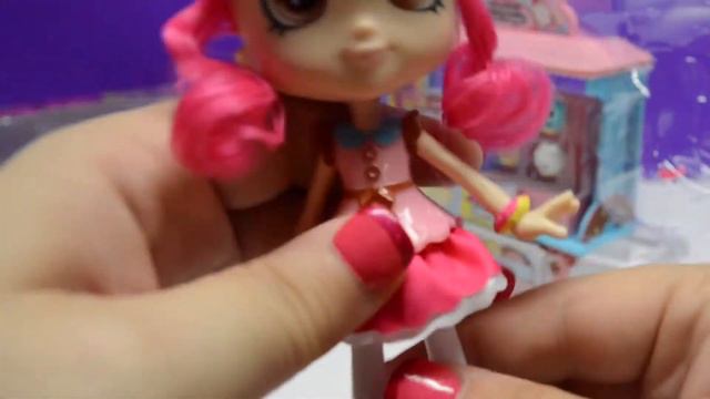 Shopkins Shoppies Donatina Doll & Donut Cart Toy Food Fair Blind Bag Surprise Unboxing Review смотреть онлайн