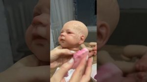 4 Урок по росписи куклы реборн. Рисуем мраморность кожи цветом баклажан 🍆