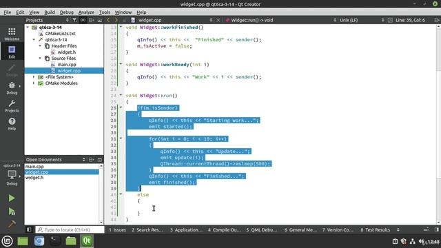 14. Signals and slots in threads смотреть онлайн