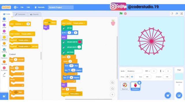 Scratch Tutorial #14 : Draw Patterns смотреть онлайн