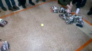 Футбол роботов lego NXT и EV3
