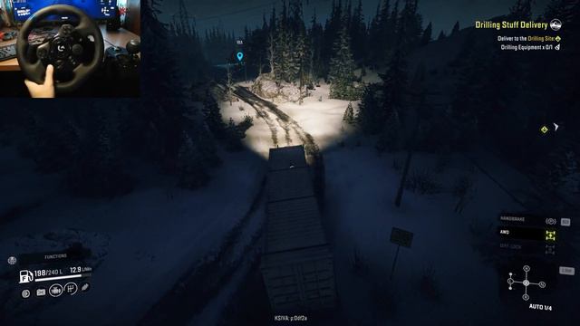 Delivering Drilling Equipment to Drilling Site |Snow Runner Gameplay 2024 | Logitech G923 TrueForc смотреть онлайн