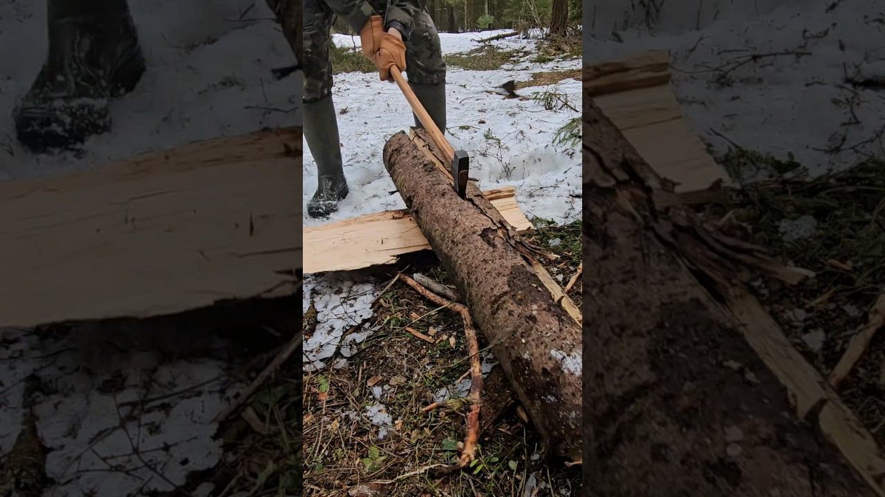 Томагавк-валашка (1.15кг/72см) на колке дров. смотреть онлайн