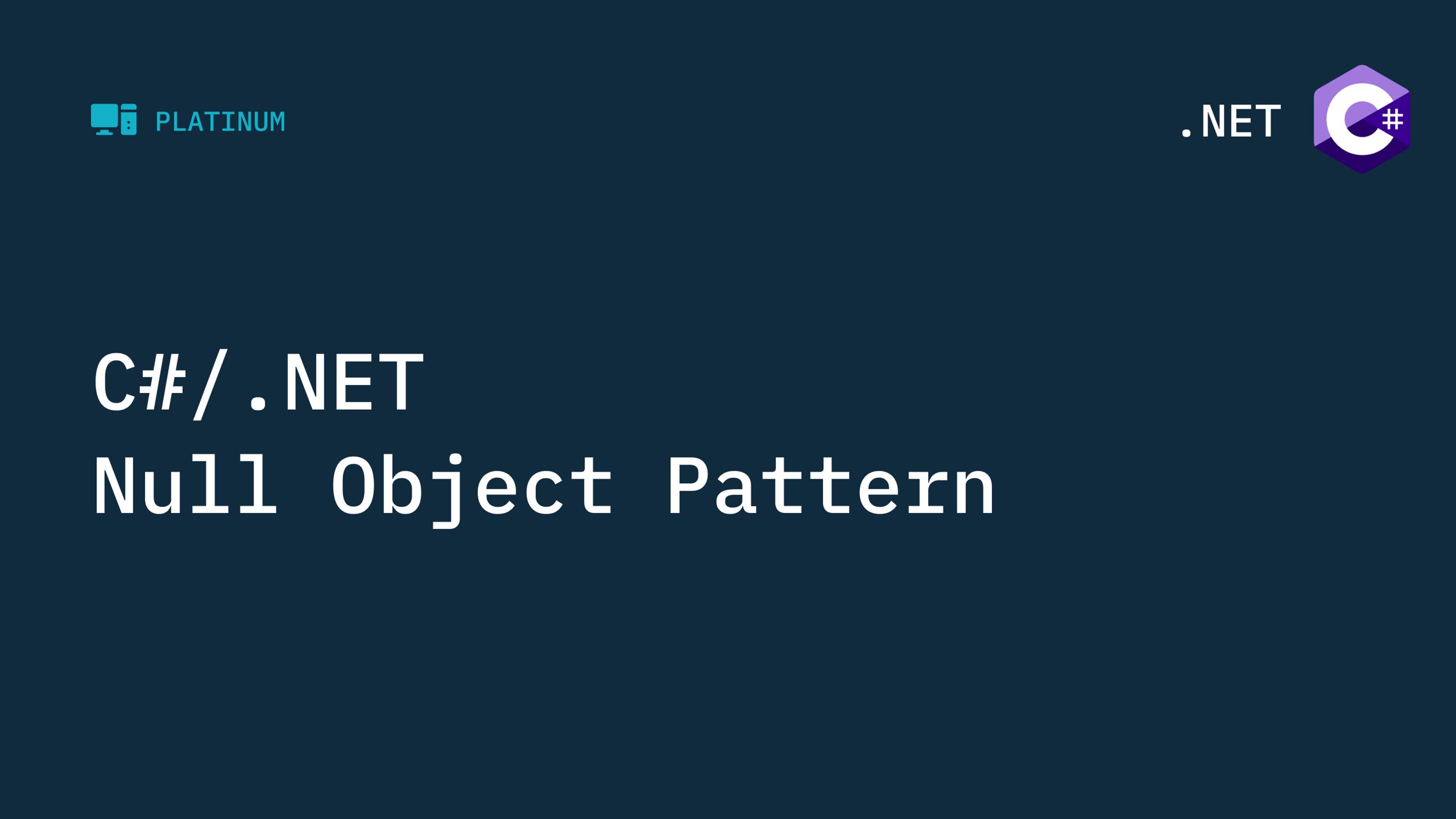 Null Object Pattern смотреть онлайн