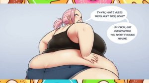 Chloe weight gain - Cómic feederism doblado (Better with salt)