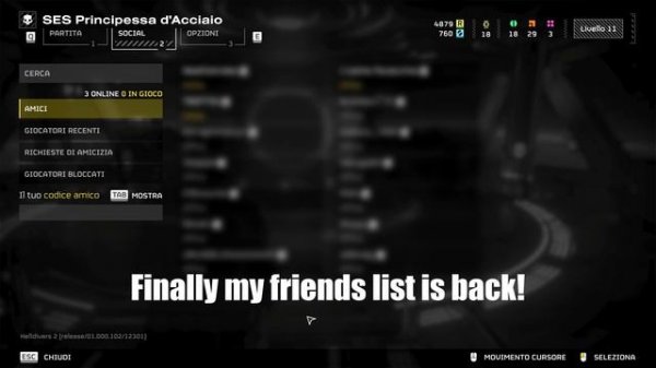 HELLDIVERS 2 - how to FIX STEAM FRIENDS LIST !!!