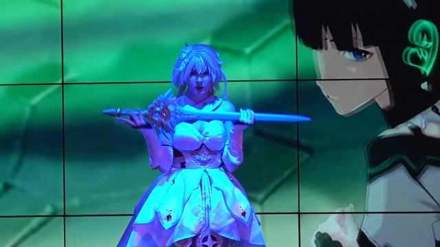 Cosplay defile-Дева-Genshin Impact-Люмин смотреть онлайн